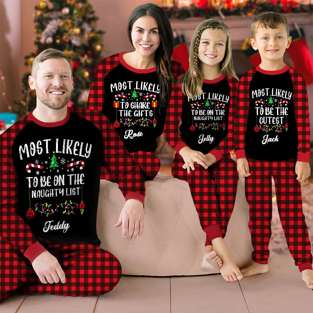 Personalized Raglan Pajamas Set - Christmas Gift For Family - Official Sleepshirt Merchize