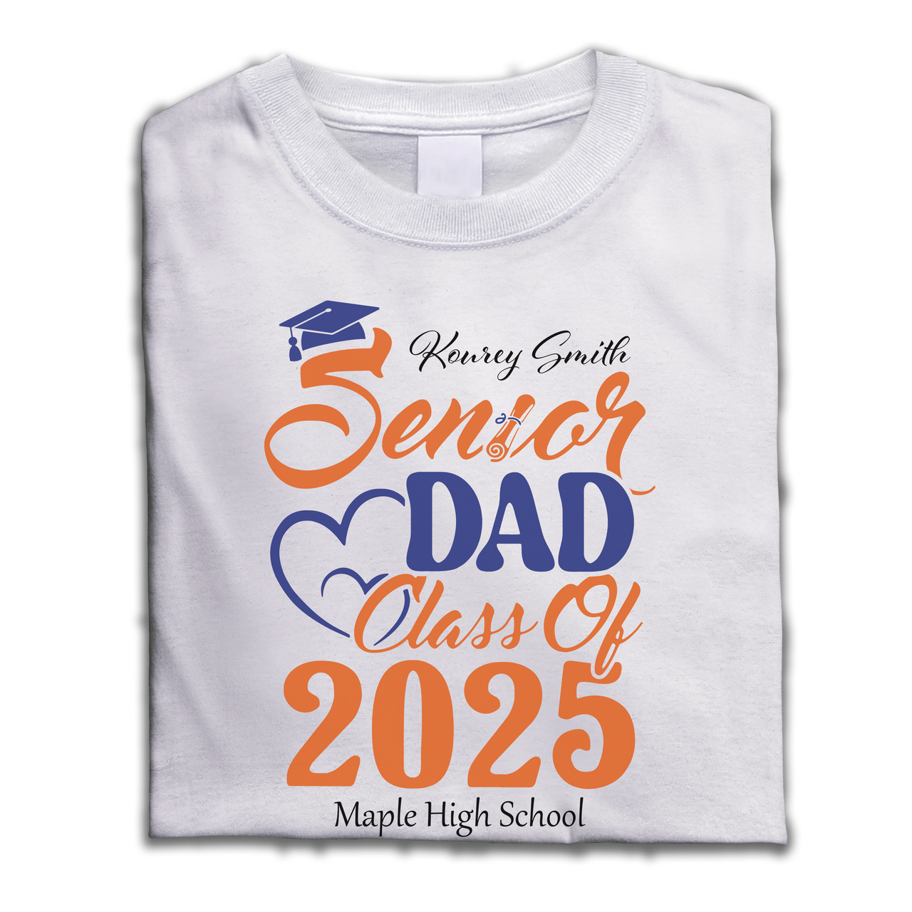 Personalized Senior Mom Dad Class Of 2025 Shirt - Graduation Gift Keepsake