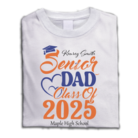 Thumbnail for Personalized Senior Mom Dad Class Of 2025 Shirt - Graduation Gift Keepsake