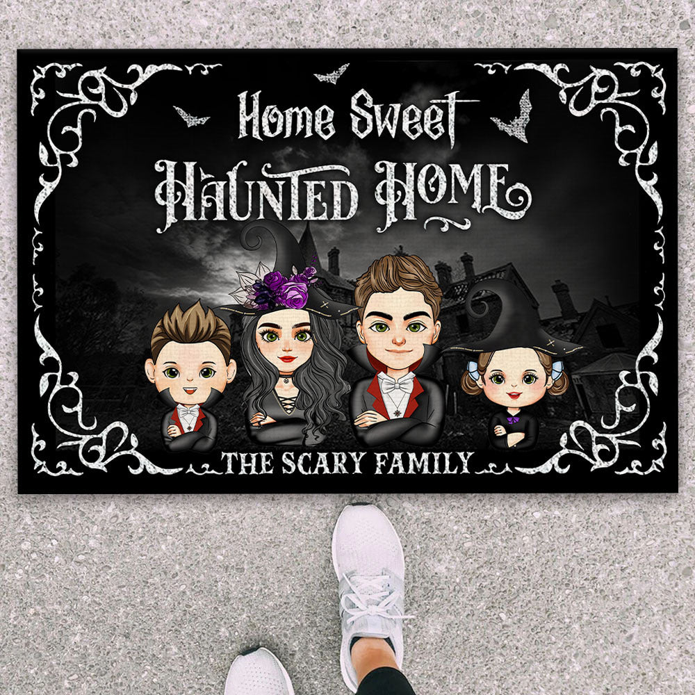 Personalized Doormat - Halloween Gift For Family - They're Creepy & They're Kooky AB