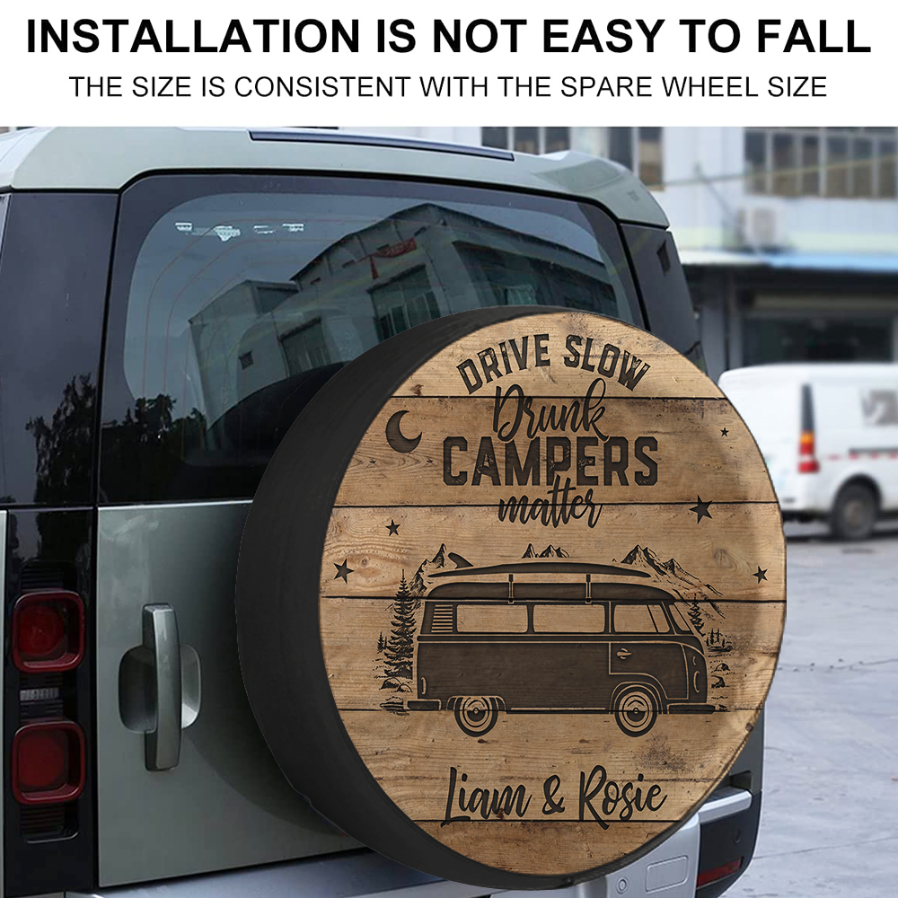 Custom RV Making Memories One Campsite At A Time Spare Tire Cover, Gift For Campers JonxiFon