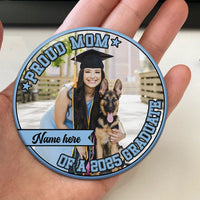 Thumbnail for Personalized Proud Mom Of A 2025 Graduate Family Badge Pin Button, Graduation Gift FC