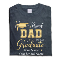 Thumbnail for Custom Senior 2025 & Proud Family Graduation Shirts, Graduation Gift