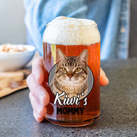 Thumbnail for Custom Pet's Human Photo Beer Glass Bottle/Frosted Bottle, Pet Lover Gift AF