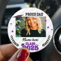 Thumbnail for Custom Proud Family 2025 Photo Graduation Class Of 2025 Badge Pin Button, Graduation Gift