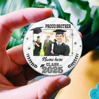 Thumbnail for Custom Proud Family 2025 Photo Graduation Class Of 2025 Badge Pin Button, Graduation Gift