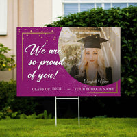 Thumbnail for Custom The Best Is Yet To Come Photo Graduation Lawn Sign With Stake, Graduation Gift FC