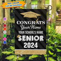 Thumbnail for Custom Congrats Senior 2024 Graduation Garden Flag, Graduation Decorations AD