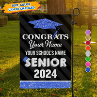 Thumbnail for Custom Congrats Senior 2024 Graduation Garden Flag, Graduation Decorations AD