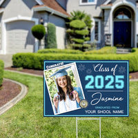 Thumbnail for Custom Picture Class Of 2025 Graduation Lawn Sign, Graduation Decorations