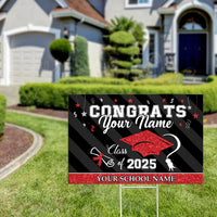 Thumbnail for Custom 2025 Graduation Lawn Sign with Stake - Graduation Gift