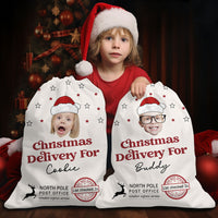 Thumbnail for Personalized Santa Sack - Christmas Gift For Family - Upload Face Photo With Santa Hat AB