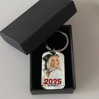 Thumbnail for Custom You're Stronger Than You Seem Photo Graduation Metal Keychain, Graduation Gift