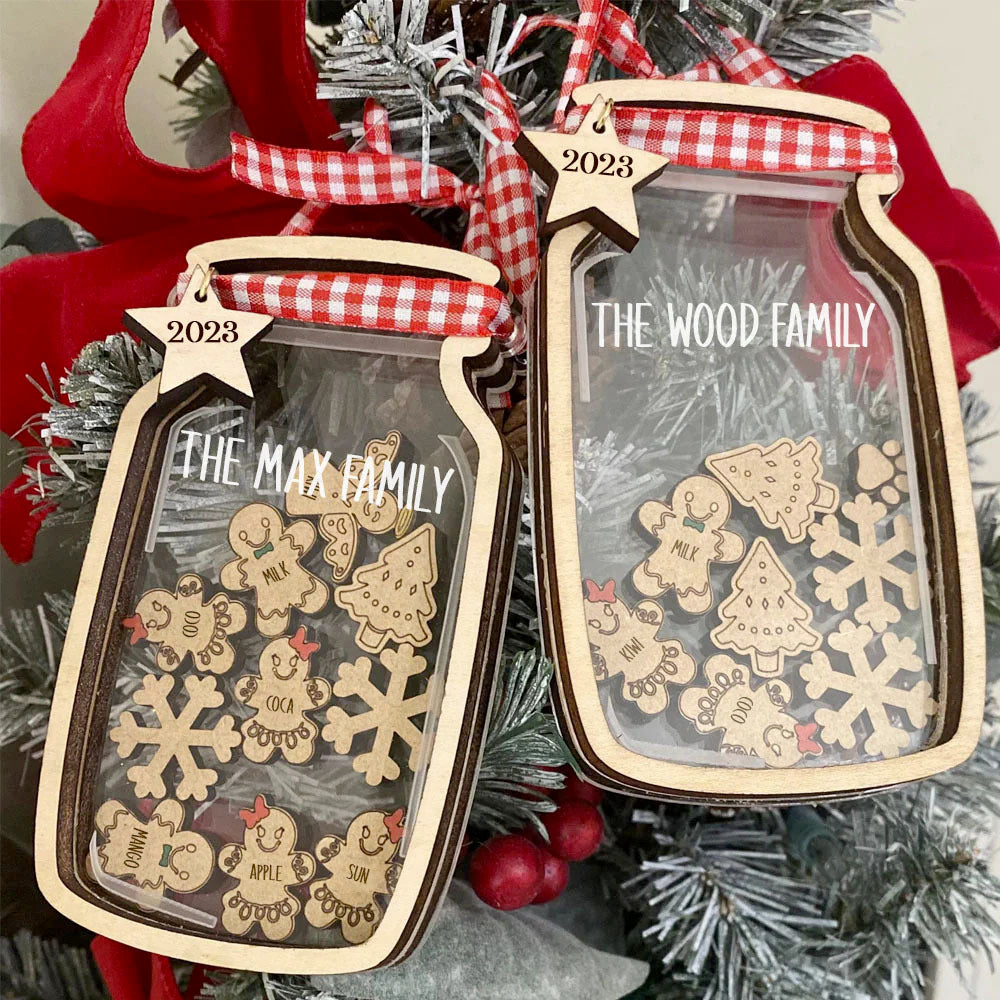 Shop Personalized Gingerbread House Cookie Family Of 3 Christmas Tree  Ornament