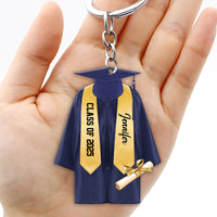 Thumbnail for Graduation Gown Cap Custom Acrylic Keychain, Gift For Graduate