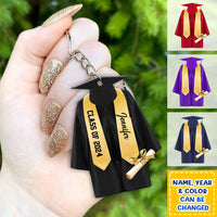 Thumbnail for Graduation Gown Cap Custom Acrylic Keychain, Gift For Graduate