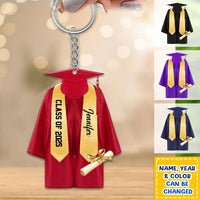 Thumbnail for Graduation Gown Cap Custom Acrylic Keychain, Gift For Graduate