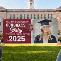 Thumbnail for Graduation Banner with School Logo: Custom Congrats Class Of 2025