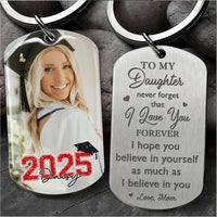 Thumbnail for Custom I Hope You Believe In Yourself Photo Graduation Metal Keychain, Graduation Gift