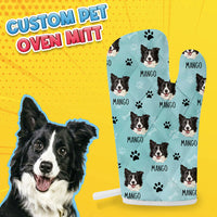 Thumbnail for Custom Paws Dog Cat Oven Mitts & Potholder, Pet Lover Gift AI