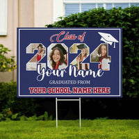 Thumbnail for Personalized Graduate 2024 Graduation Lawn Sign, Graduation Gift AN