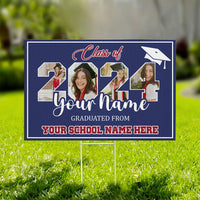 Thumbnail for Personalized Graduate 2024 Graduation Lawn Sign, Graduation Gift AN