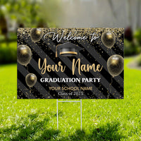 Thumbnail for Custom Welcome To Graduation Party Graduation Lawn Sign, Graduation Decorations