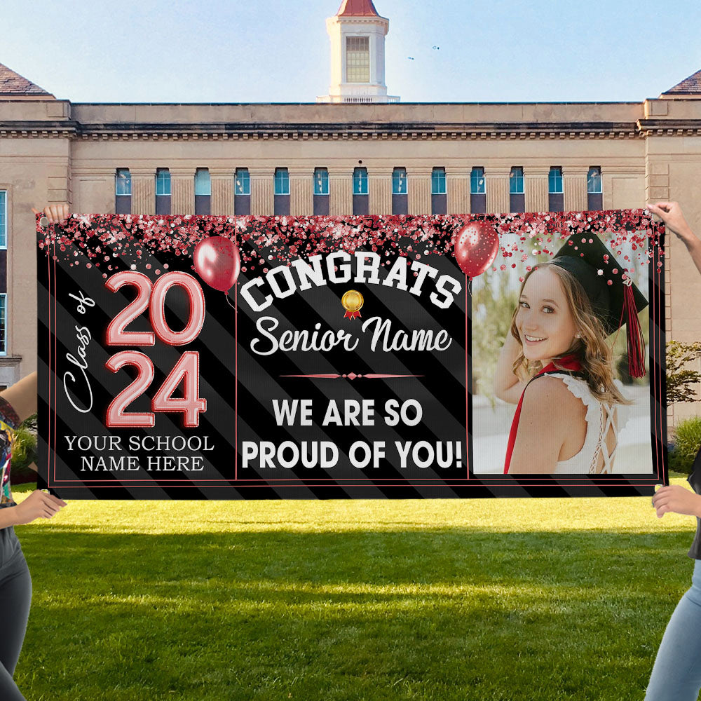 2024 Graduation Decorations Set - So Proud of You - Class of 2024