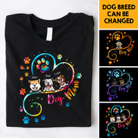 Thumbnail for Dog Mom Heart Line 2022 Tshirt, DIY Gift For Pet Lovers CustomCat