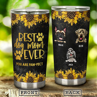 Thumbnail for Best Dog Mom Ever You are PAW-fect Tumbler, Dog Lover Gift AA