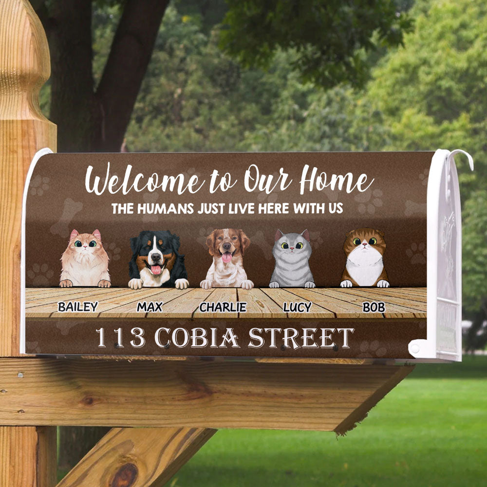 The Humans just live here with us - Mailbox cover AF
