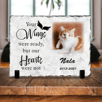 Thumbnail for Your Wings Were Ready Slate Photo - Dog Cat Loss Gifts, Pet Photo Memorial Gift AZ