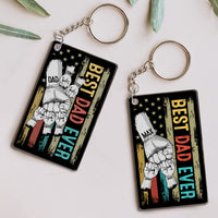 Thumbnail for Personalized Best Dad Ever Acrylic Keychain, Gift For Dad JonxiFon