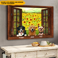 Thumbnail for Always By My Side - Personalized Dog Memorial Canvas AK