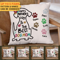 Thumbnail for Happy Mother's Day Best Dog Mom - Personalized Pillow AD