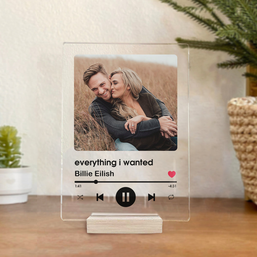 Couple Personalised Song Playlist - Acrylic Plaque AC