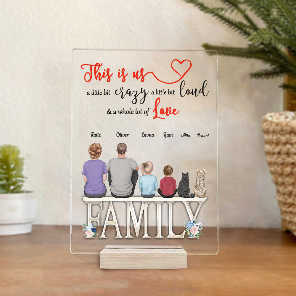 This Is Us A Little Bit Personalized Acrylic Plaque AC