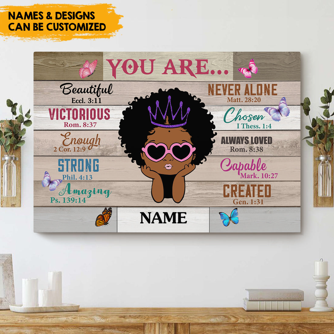 Loving You Are - Personalized Canvas For Kids AK