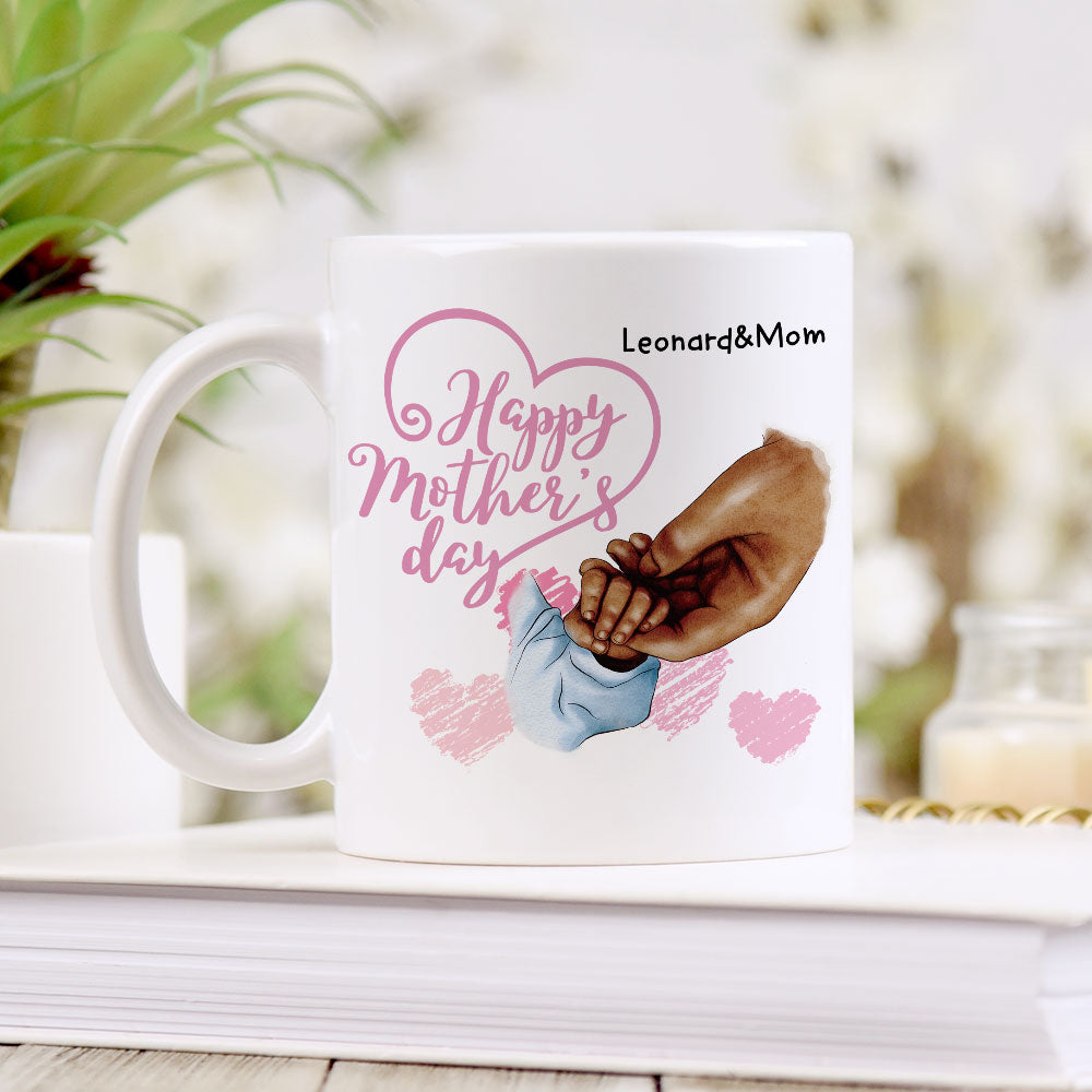 Personalized Happy Mother's Day White Coffee Mug AO