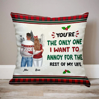 Thumbnail for Personalized Annoy You For The Rest Of My Life Pillow, Christmas Gift For Love Couple AD