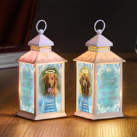 Thumbnail for Personalized Angels Sometimes Have Paws Dog Memorial Lantern, Sympathy Gift For Dog Lovers JonxiFon