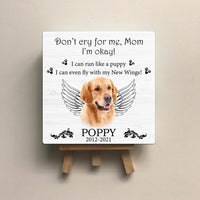 Thumbnail for Personalized Pet Memorial Square Stone Album-Dog Cat Loss Gifts-Deeply Loved-Pet Bereavement Gift-Don't Cry For Me! AZ