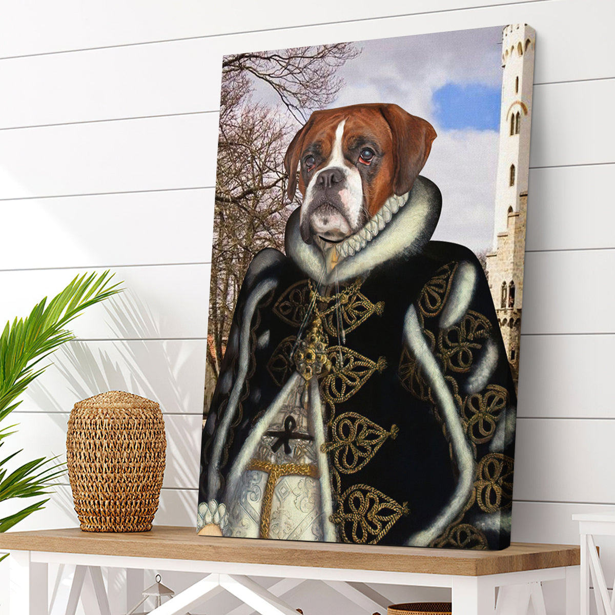 Royal Pet Portrait - Personalized Canvas AK