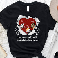 Thumbnail for The Road To My Heart Dog Tshirt/Hoodie, Custom Gift For Dog Dad/Mom CustomCat