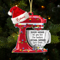 Thumbnail for Personalized Best Mom Ever Printed Acrylic Ornament, Christmas Gift For Cooking Lover AE