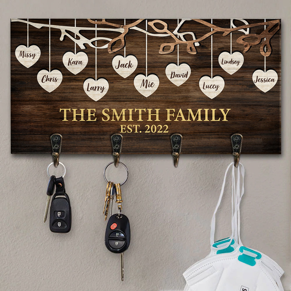 Home Sweet Home Personalized Key Hanger, Key Holder AA