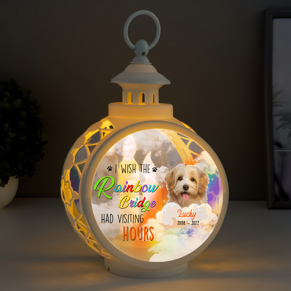 I Wish The Rainbow Bridge Dog Cat LED Light Ornament, Memorial Gift AE