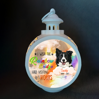 Thumbnail for I Wish The Rainbow Bridge Dog Cat LED Light Ornament, Memorial Gift AE
