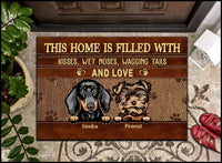 Thumbnail for This Home Is Filled With Dog - Personalized Family Doormat AB