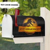 Thumbnail for Orange Dinosaur - Customized Address Mailbox Cover AF